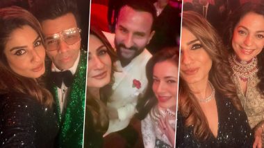 Raveena Tandon Poses With Karan Johar, Saif Ali Khan, Neelam Kothari Soni, Juhi Chawla And Others; Check Out Inside Party Pictures From KJo’s Grand Birthday Bash